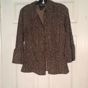 Brown Patterned Blouse